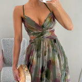 Giselle - Deslumbrante vestido com padrão floral