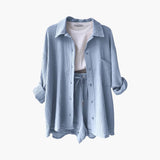 Luísa - Conjunto Camisa e Calção de Linho