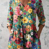 Nora | Blusa Longa com Decote em V