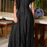 Hera | Vestido de Denim Longo