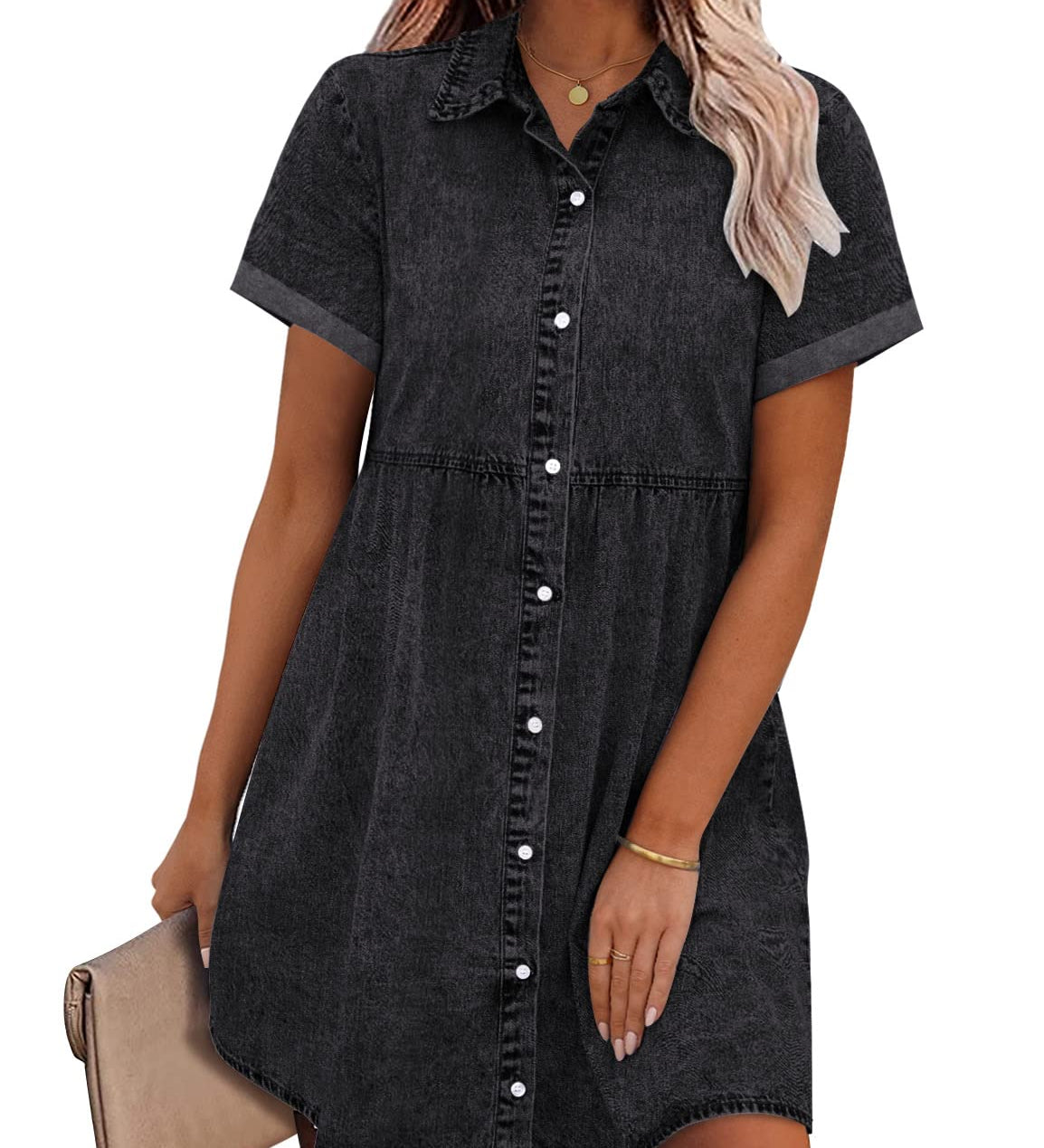 Jane | Vestido Camisa de Denim