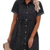Jane | Vestido Camisa de Denim