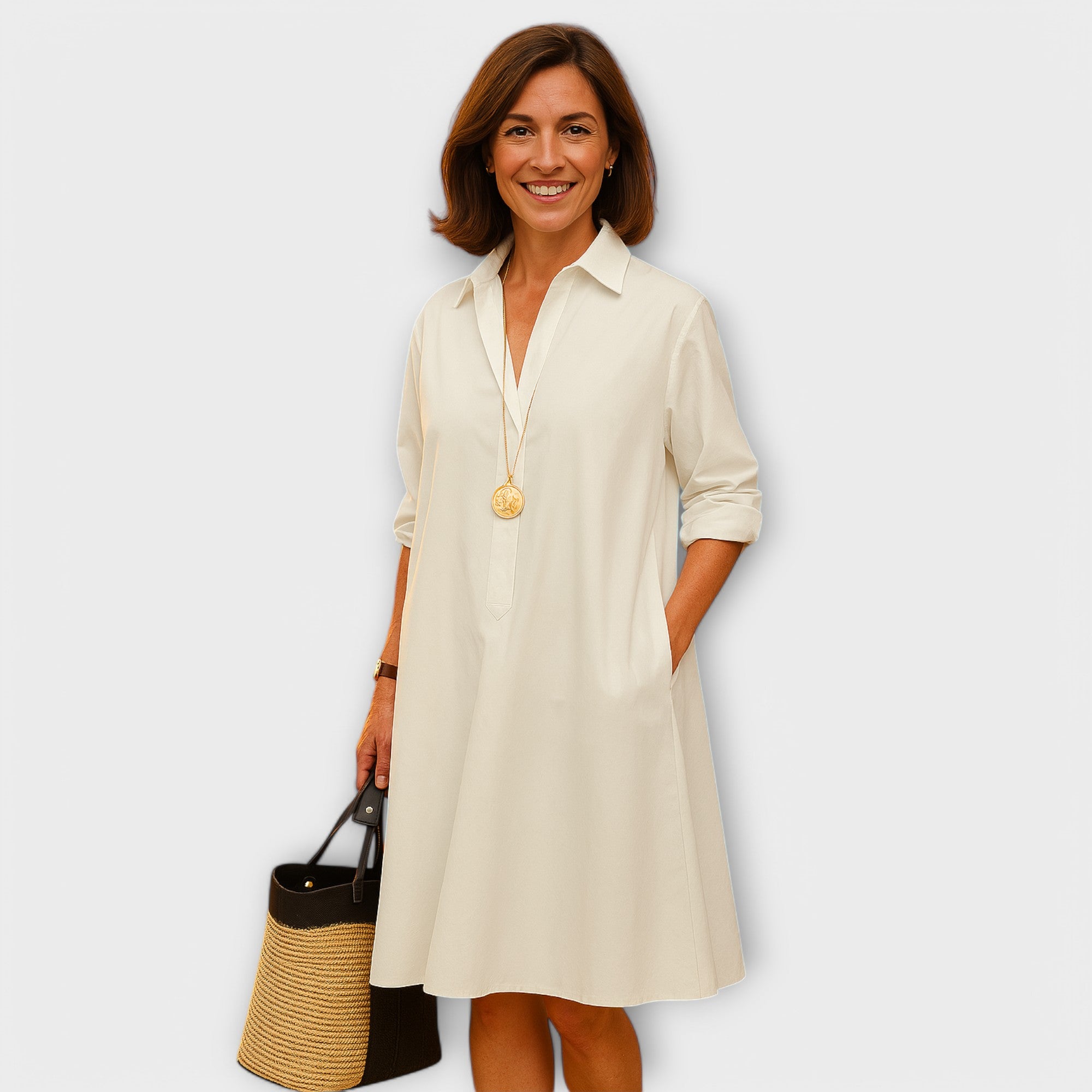 Aurora - Vestido de camisa moderno