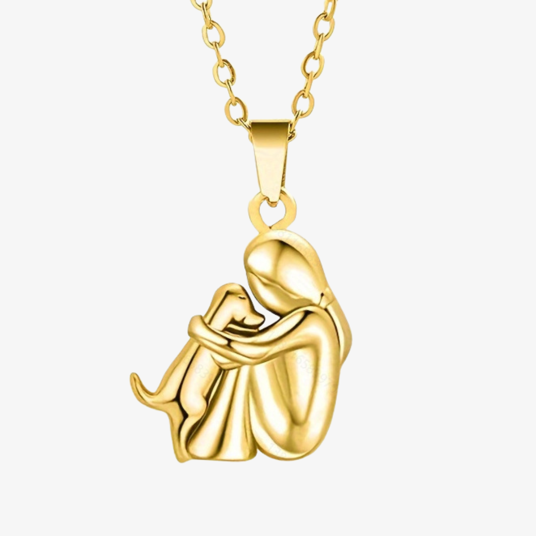Amor de Quatro Patas - Colar com Pingente de Cão