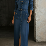 Leila | Denim Clássico e Confortável
