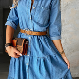 Barbara | Vestido de Denim Casual Elegante