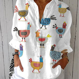 Ingrid | Blusa de Galinha Brincalhona