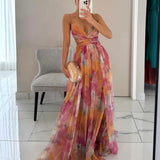 Giselle - Deslumbrante vestido com padrão floral