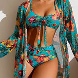Luisa - Biquini com lenço em floral
