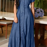 Mandy | Vestido Longo de Denim