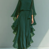 Aurora | Conjunto Elegante em Chiffon com Volantes