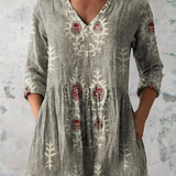 Elise | Blusa Longa com Decote em V