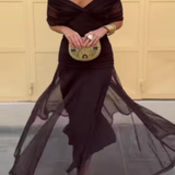 Vestido Elegante com Decote em V