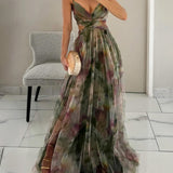 Giselle - Deslumbrante vestido com padrão floral
