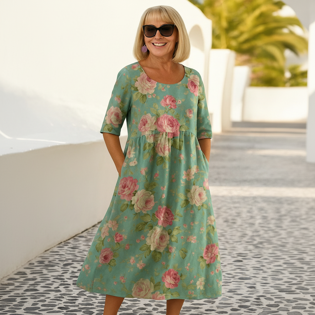 Eliza | Vestido Midi Relaxado