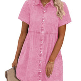 Jane | Vestido Camisa de Denim