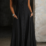 Hera | Vestido de Denim Longo