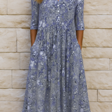Elisa | Vestido Midi Estampado