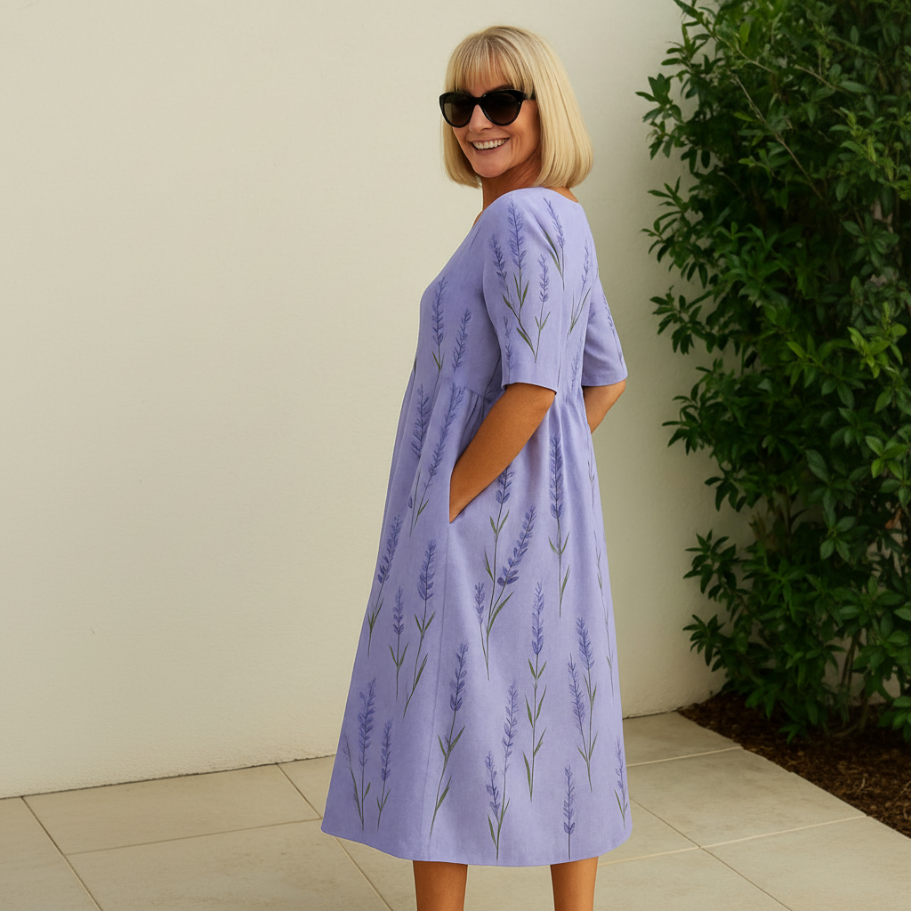 Eliza | Vestido Midi Relaxado