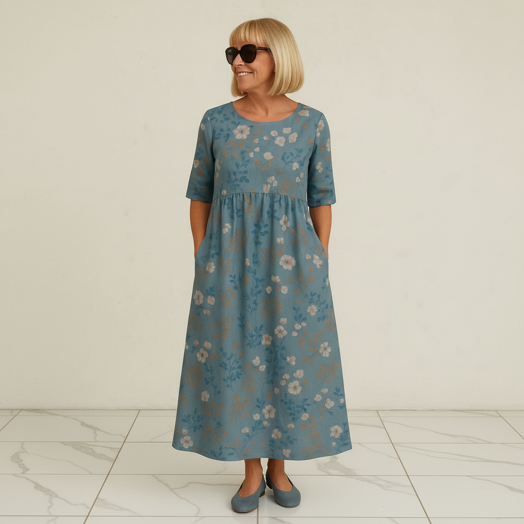 Eliza | Vestido Midi Relaxado