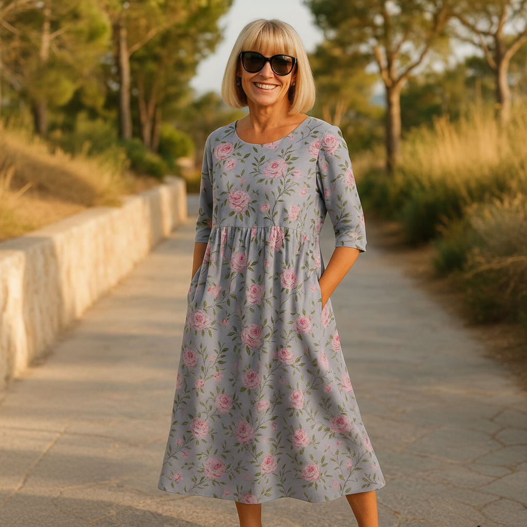 Eliza | Vestido Midi Relaxado