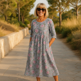 Eliza | Vestido Midi Relaxado