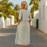 Eliza | Vestido Midi Relaxado