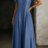 Eliza | Vestido Longo de Denim