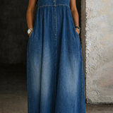 Veronica | Vestido de Denin Larguinho