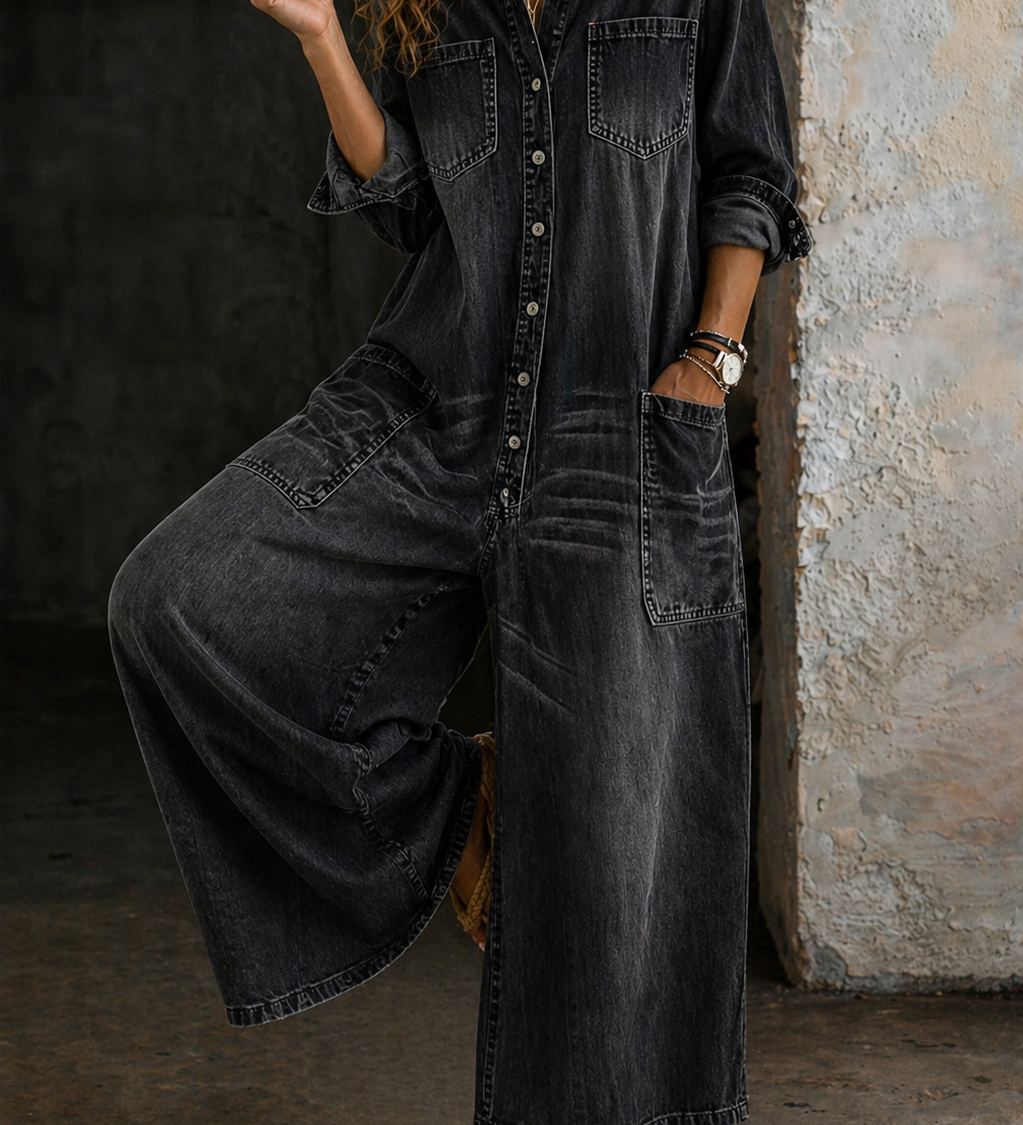 Vivienne | Macacão Casual em Denim