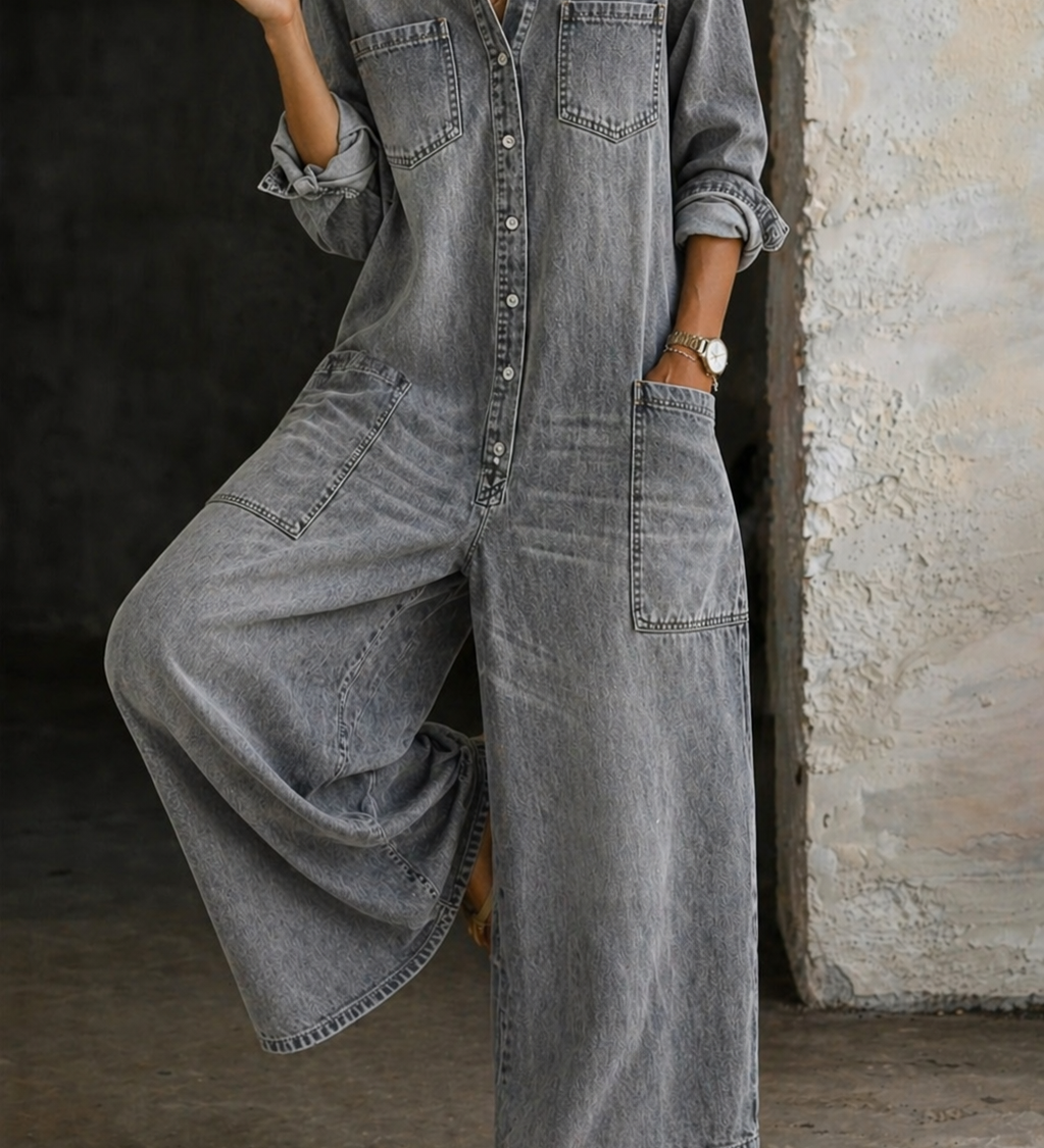 Vivienne | Macacão Casual em Denim
