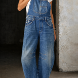 Lauren | Macacão de Denim com Pernas em Barril