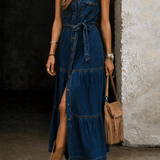 Madison | Vestido de Denim com Botões à Frente
