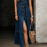 Madison | Vestido de Denim com Botões à Frente