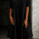 Patricia | Vestido Midi de Estilo Denim Casual