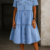 Sophia | Vestido de Denim Casual Elegante
