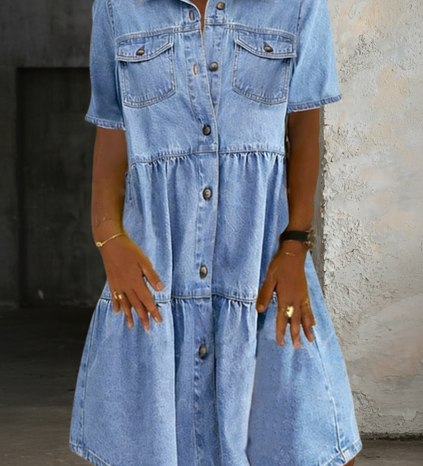 Sophia | Vestido de Denim Casual Elegante