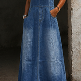 Savannah | Vestido Maxi de Denim Vintage
