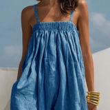 Madison | Macacão de Denim com Pernas Largas