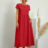 Gabriela - Vestido Elegante Midi Fluído Intemporal