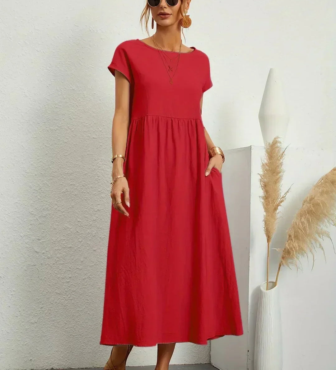 Gabriela | Vestido Midi de Elegância Intemporal
