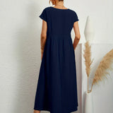 Gabriela - Vestido Elegante Midi Fluído Intemporal