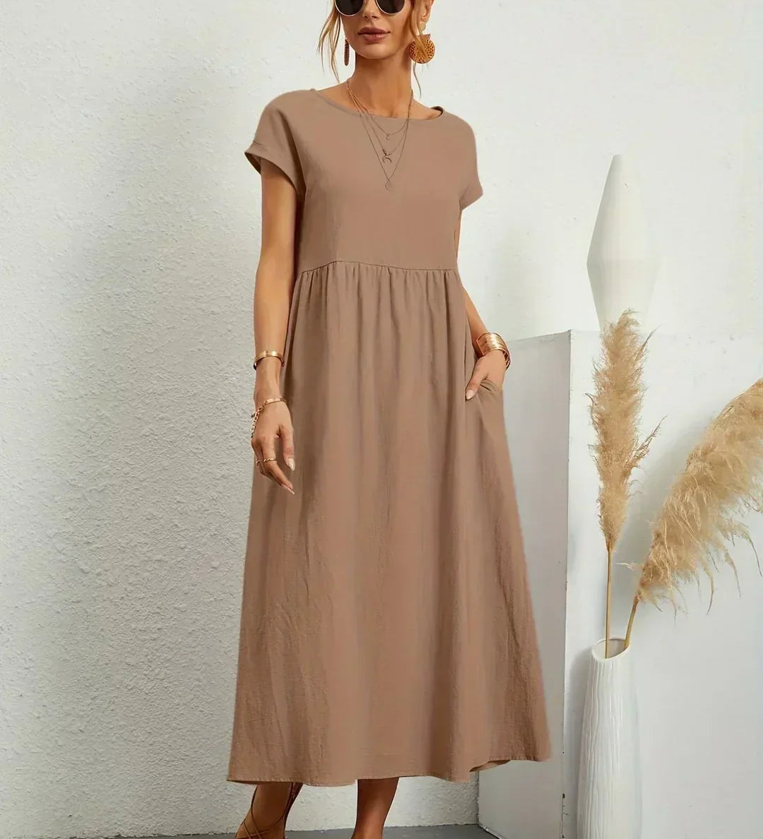 Gabriela | Vestido Midi de Elegância Intemporal