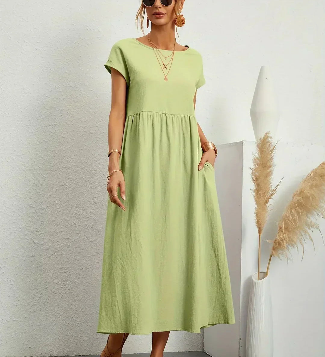 Gabriela | Vestido Midi de Elegância Intemporal
