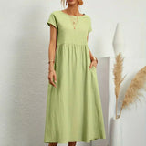 Gabriela - Vestido Elegante Midi Fluído Intemporal