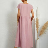Gabriela - Vestido Elegante Midi Fluído Intemporal