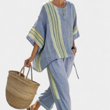 Lorena - Conjunto Boho Linho e Bambu