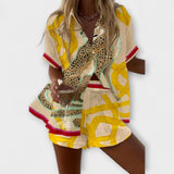 Filipa - Conjunto Curto Leopardo Chic