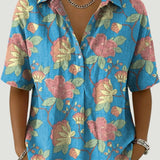 Lynaa - Blusa Elegante com Estampa Floral