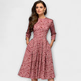 Carolina - Vestido elegante pelo joelho